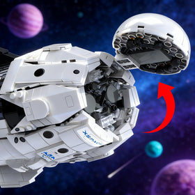 Generic Dragon2 detachable capsule illustrating orbital separation