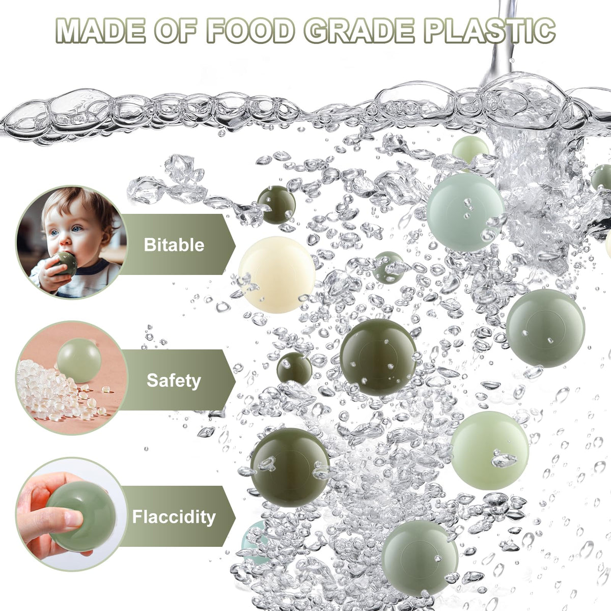 Generic durable balls designed for active play across ages.