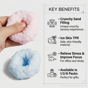 Generic durable outer shell keeps the ball intact during frequent squeezes.