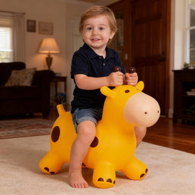 Durable plastic inflatable construction designed for repeated use