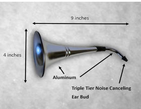 Generic Ear Trumpet Horn metal detail highlights durable, retro craftsmanship.