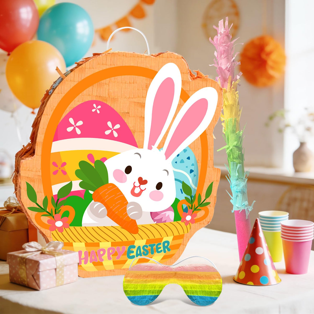 Generic Easter Pinata confetti bag adds colorful reveal and celebration flair.