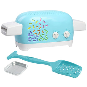Generic Easy to Bake Oven Bundle interior view with light on for easy monitoring.