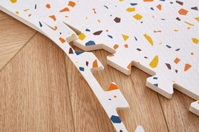 Generic terrazzo multi surface is waterproof and easy to wipe clean.