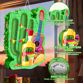 Generic fiesta decor stick for sturdy pinata play and decorations.