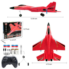 Generic Fremego Su-27 RC airplane side view showing lightweight EPP body for safe landings.