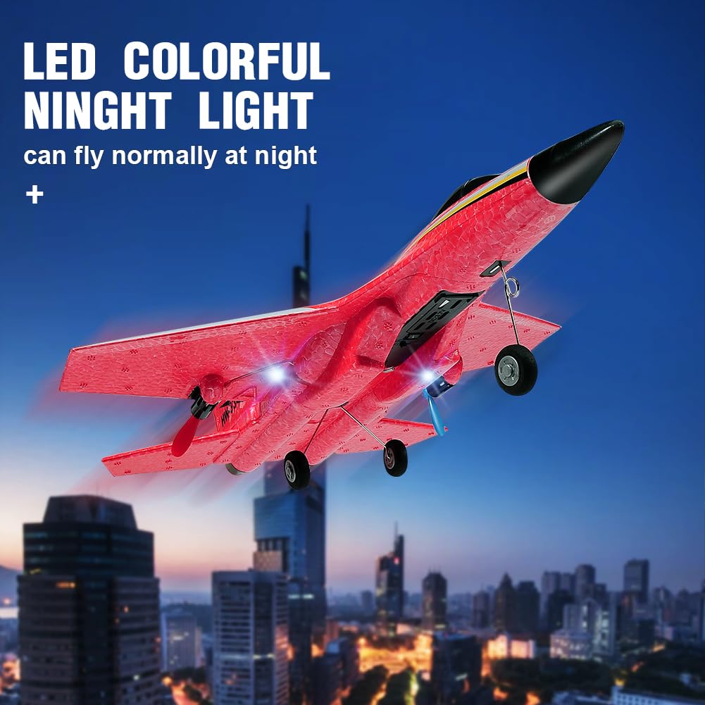 Generic Fremego Su-27 RC airplane takeoff with gentle throttle guidance.