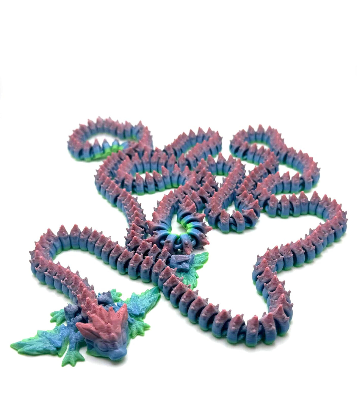 Generic giant dragon, 5 ft 3 in long, vivid multi-color palette for standout display.