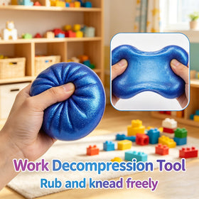 Soft TPR material Glitter Dumpling for gentle squeezes and long-lasting fun