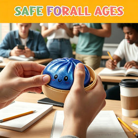 Unique steamed bun design adds tactile charm and visual interest