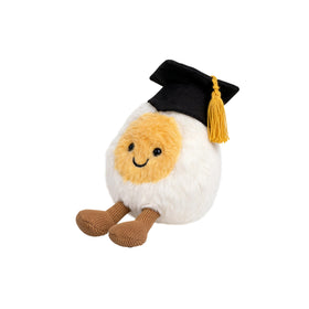 Generic Graduation Boiled Egg Plush body, ultra-soft texture for cozy hugs.
