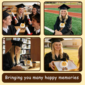 Generic Graduation Boiled Egg Plush decor, enhances desks, shelves, and tables.