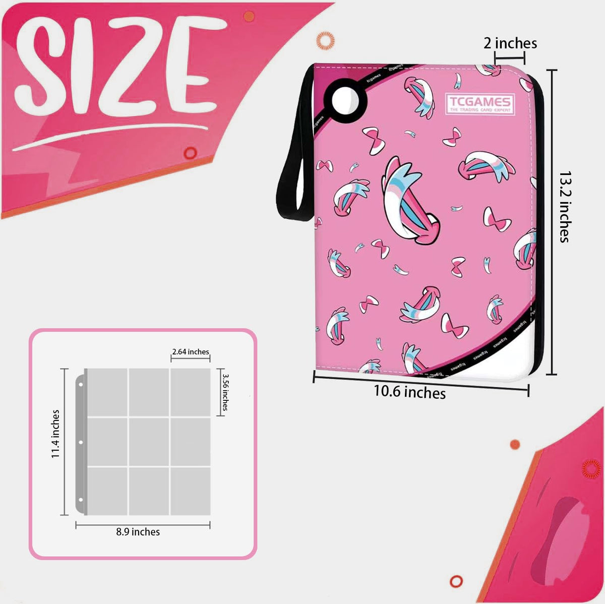 Generic hard-cover binder protects cards from pressure during transport