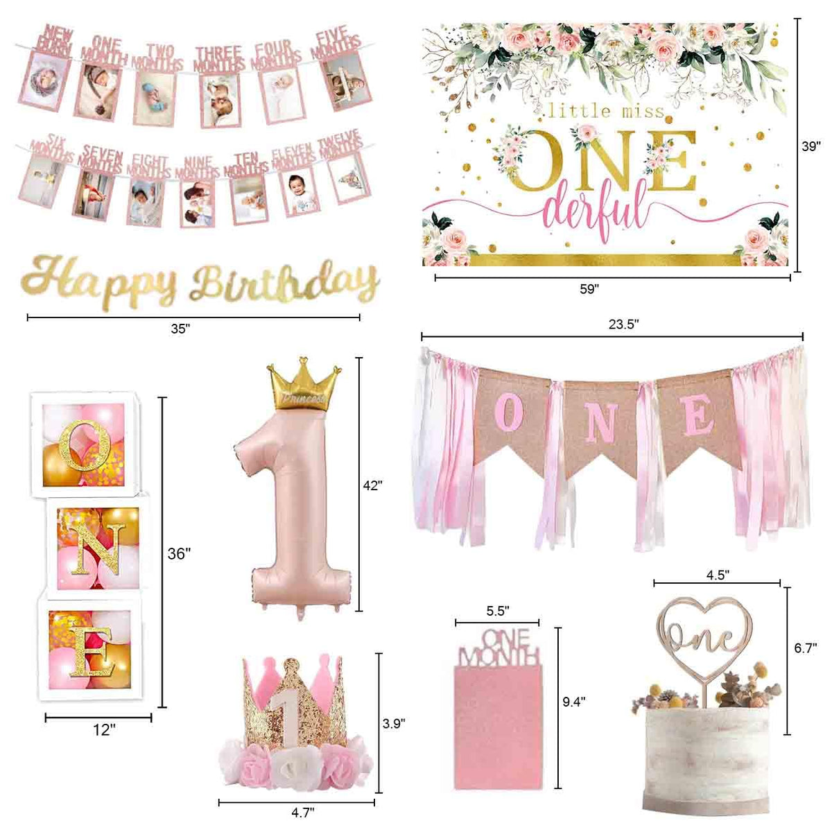 Generic High Chair Banner adds celebratory flair during meals