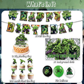 Generic Hulk cupcake toppers add playful touches to treats