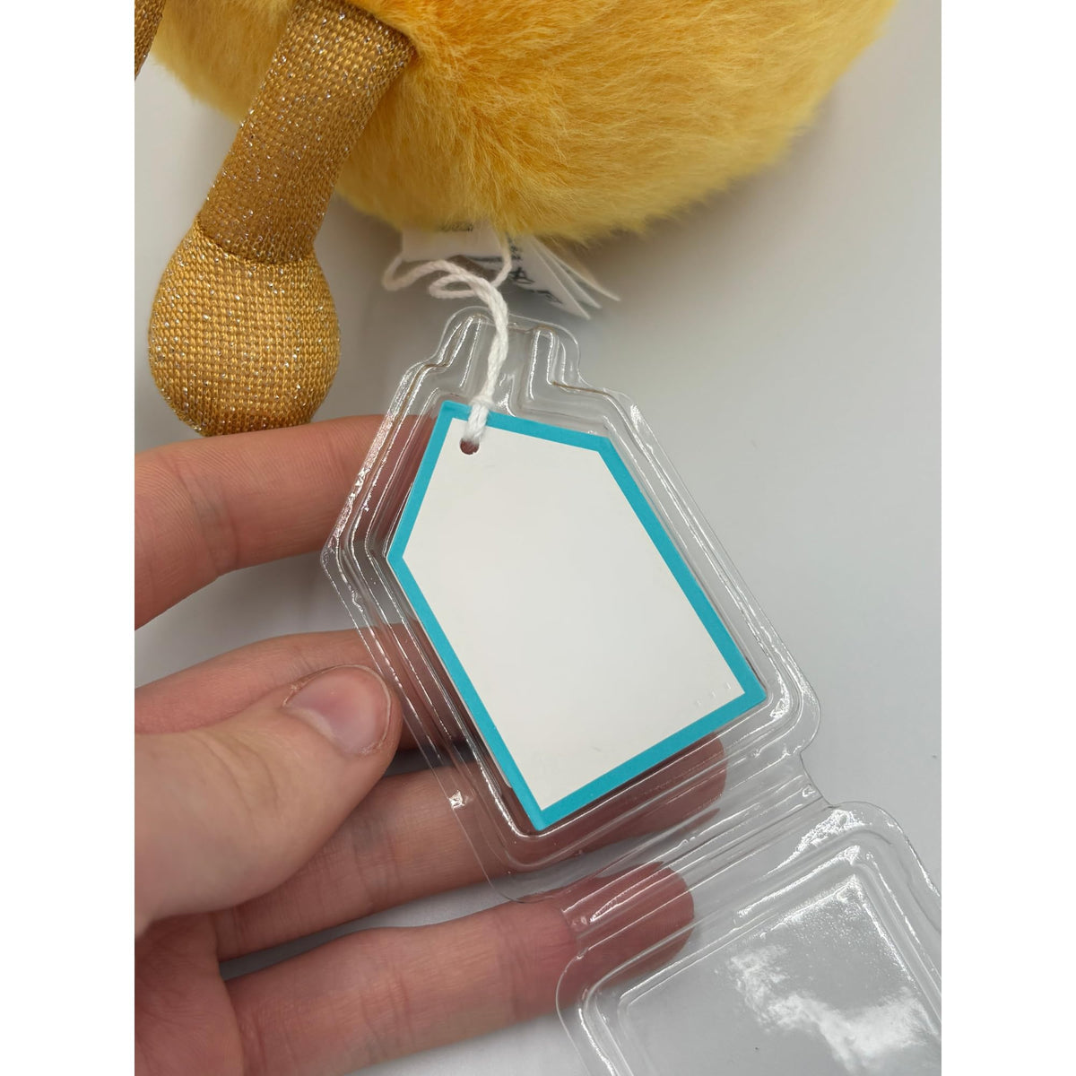 Generic Jelly Plush Tag Protector clear cover enables readable tag details