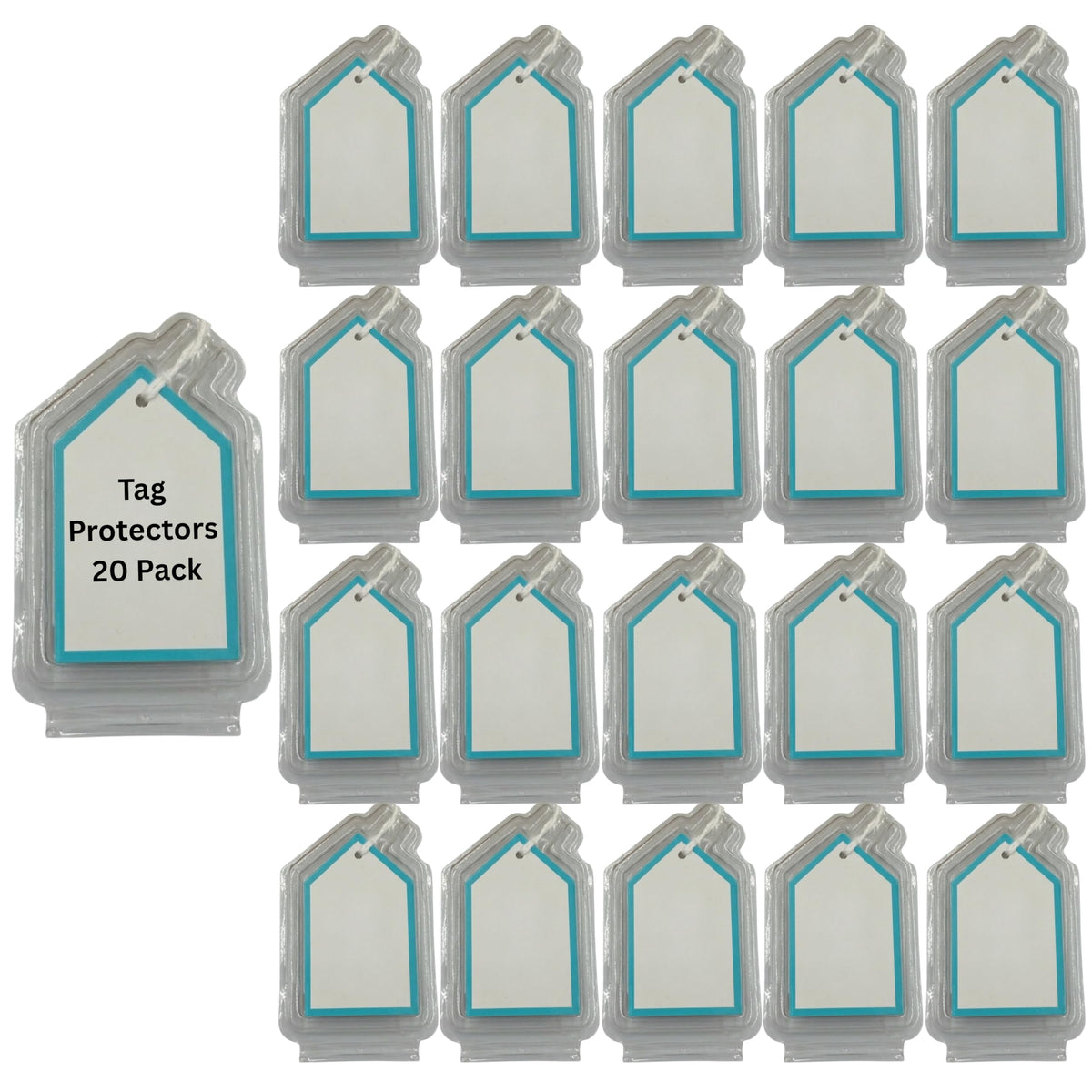Generic Jelly Plush Tag Protector hinged shell open view highlights easy access and protection