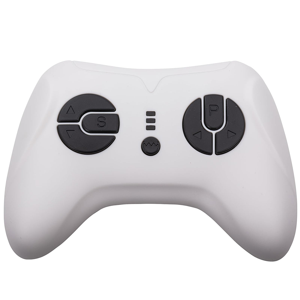 Generic JR1932RX-24V remote side view highlighting ergonomic controls for kids.