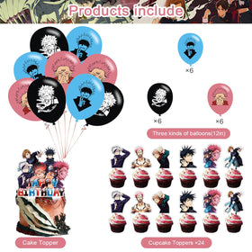 Generic Jujutsu Kaisen cake topper elevates dessert table storytelling