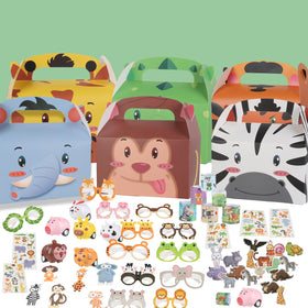 Generic jungle safari graffiti stickers for creative art at parties
