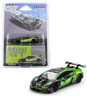 Generic Lamborghini Huracan GT3 Evo2 diecast model in box for display.