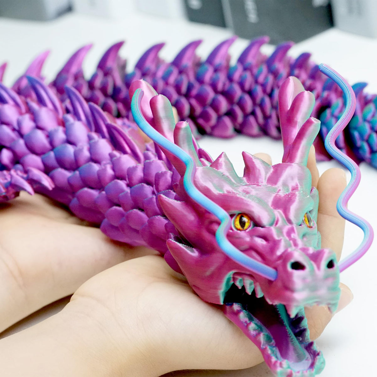 Generic large dragon toy, 3D printed, a dramatic centerpiece for home or office decor