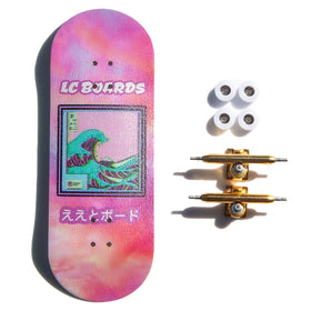 Generic LC Boards 98x34 deck with wave graphic for stylish performance at the park.