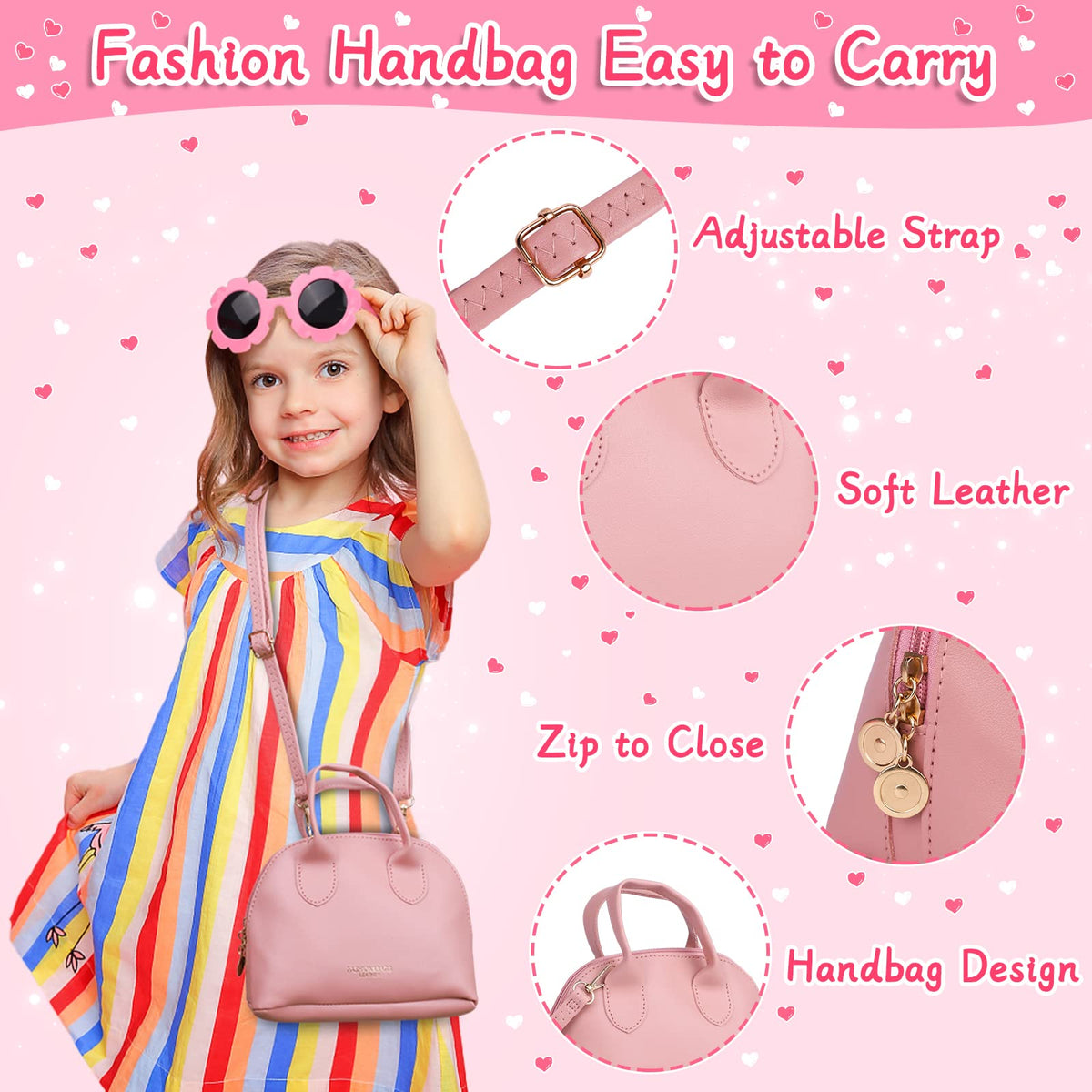 Generic Learn2M Play Purse toy phone and keys enhance roleplay realism.