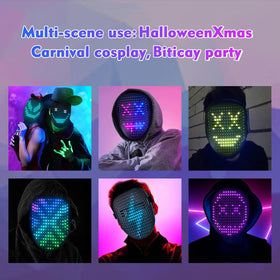 Generic Led Mask ergonomic, comfortable fit with soft foam and eyeholes