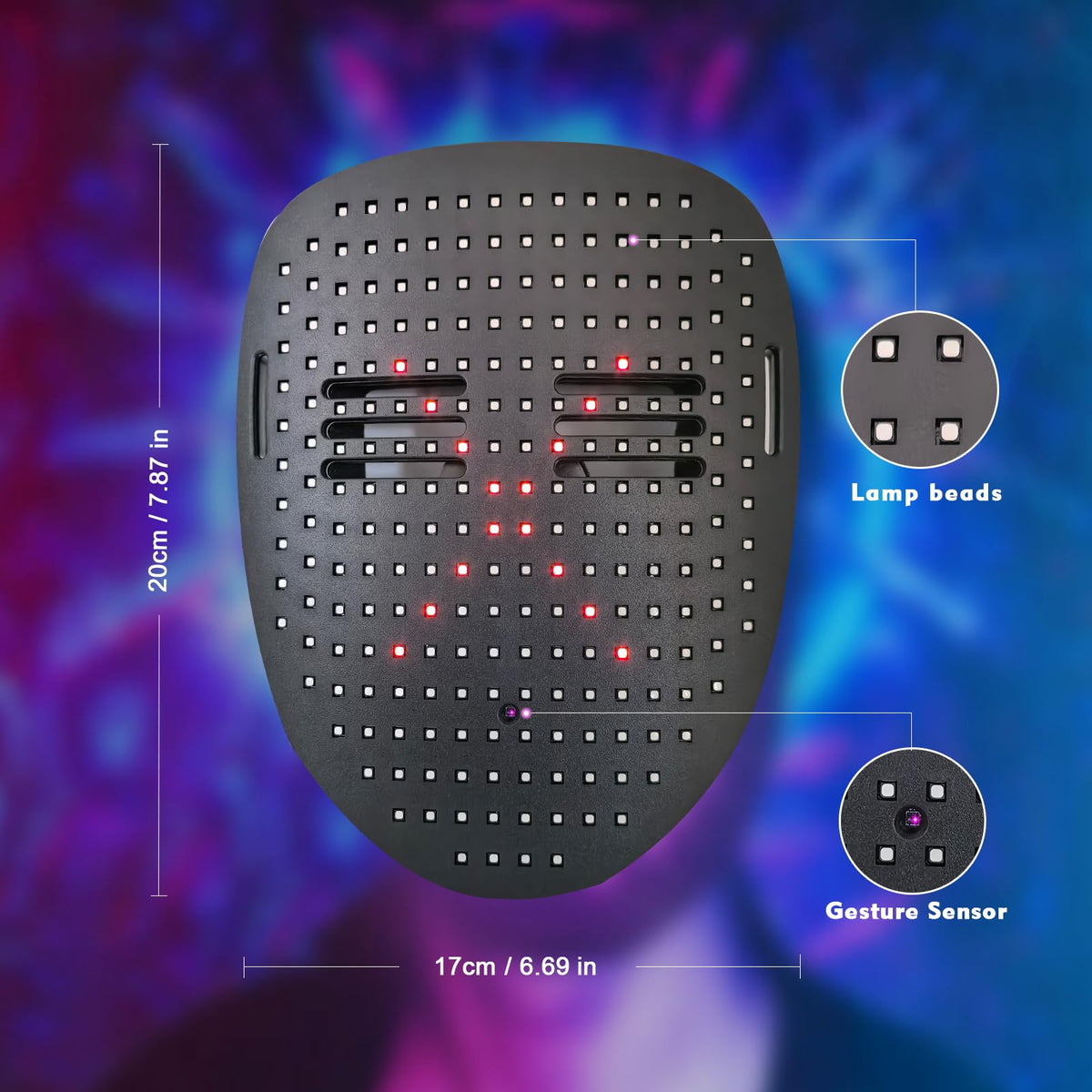 Generic Led Mask bright, safe wearable for lively events and gatherings