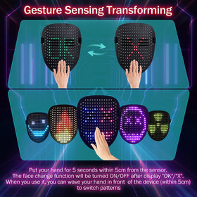 Generic Led Mask voice changer enhances cosplay dialogue and fun