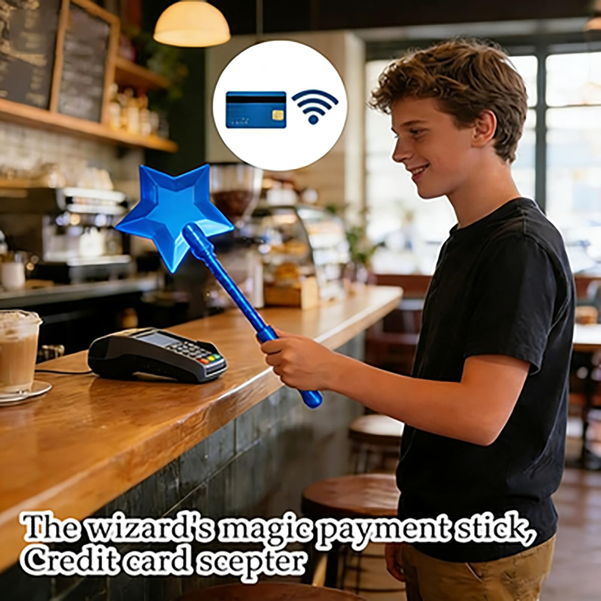 Generic Magic Fairy Pay Wand with card sleeve protects your card from scratches.