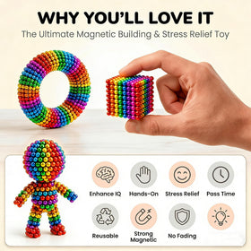 Generic magnetic balls with storage tin for organization