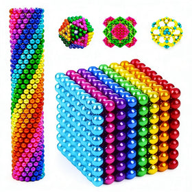 Generic magnetic balls top view for desk creativity