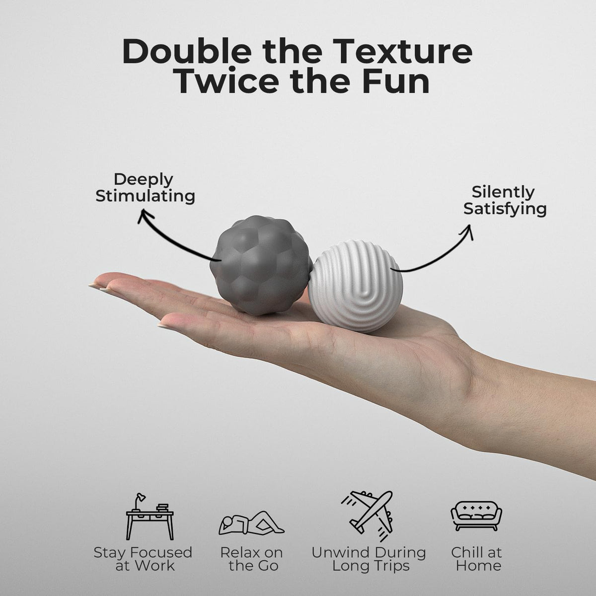 Generic magnetic balls deliver satisfying clicks and magnetic pull for mindful fidgeting.