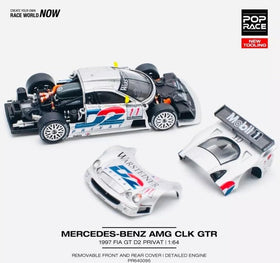 Generic Mercedes CLK AMG GTR 1997 engine compartment reveals diecast realism