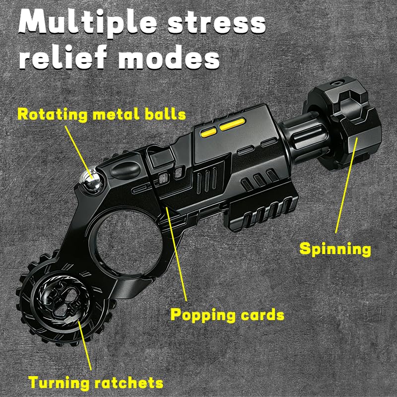 Generic Metal Fidget Gun aluminum case packaging highlights premium gifting