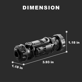 Compact size of the Generic Metal Fidget Gun fits one hand for travel
