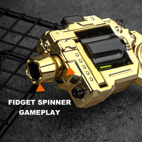 Generic metal fidget gun toy 5in1 bullet launcher adds playful relief indoors.