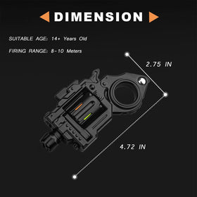 Generic metal fidget gun toy silent spinner keeps desks quiet and focused.