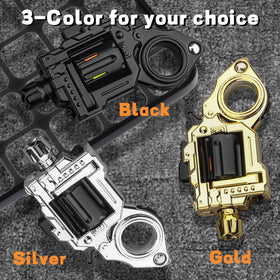 Generic metal fidget gun toy compact size fits pockets and commutes.