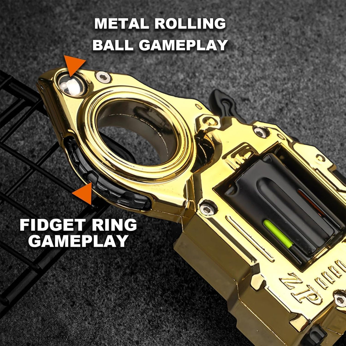 Generic metal fidget gun toy steel target supports safe practice in small spaces.