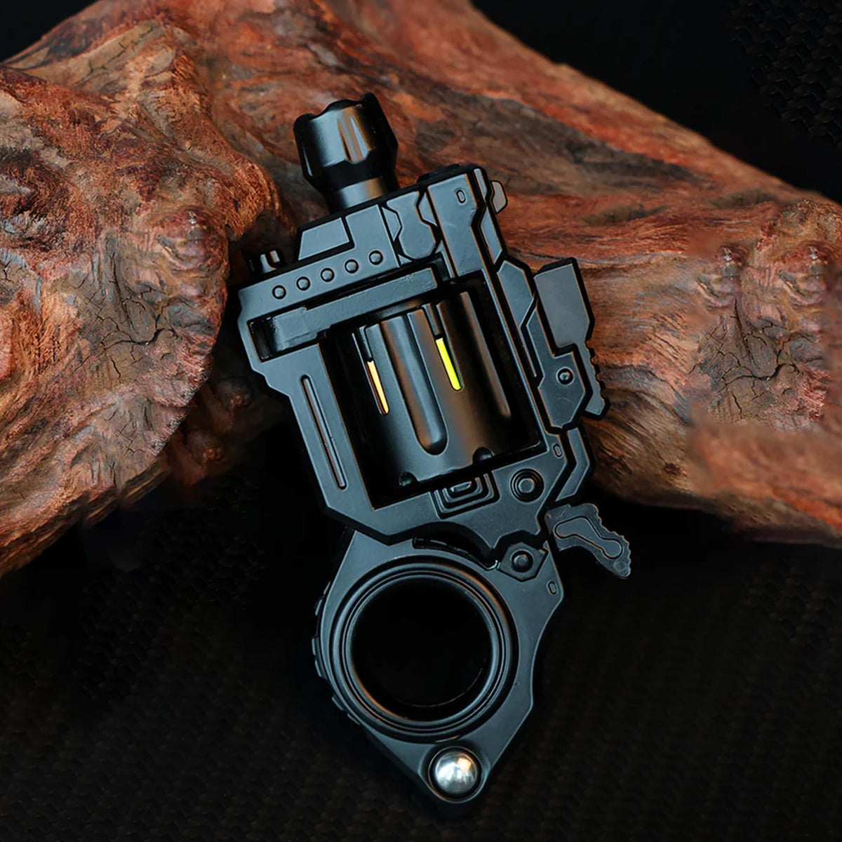 Generic Metal Fidget Toy Gun front view for discreet focus during work.
