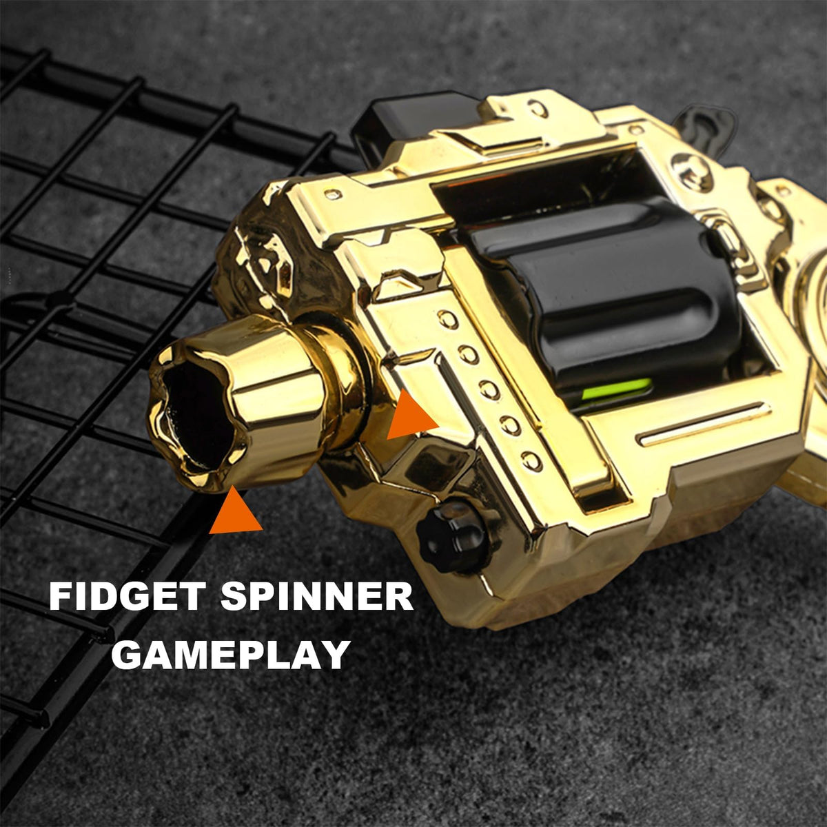 Generic Metal Fidget Toy Gun pocket-size design fits any bag.