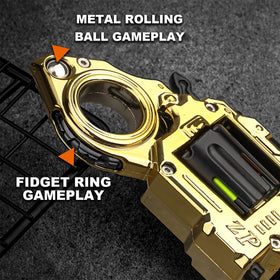 Generic Metal Fidget Toy Gun silhouette shows sleek, durable metal.