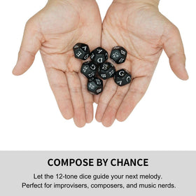 Music classroom using Generic Music Dice Set to gamify theory and improvisation.