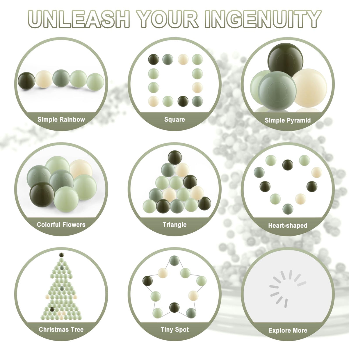 Generic Non-toxic Ball Pit Balls BPA-free and kid-friendly.