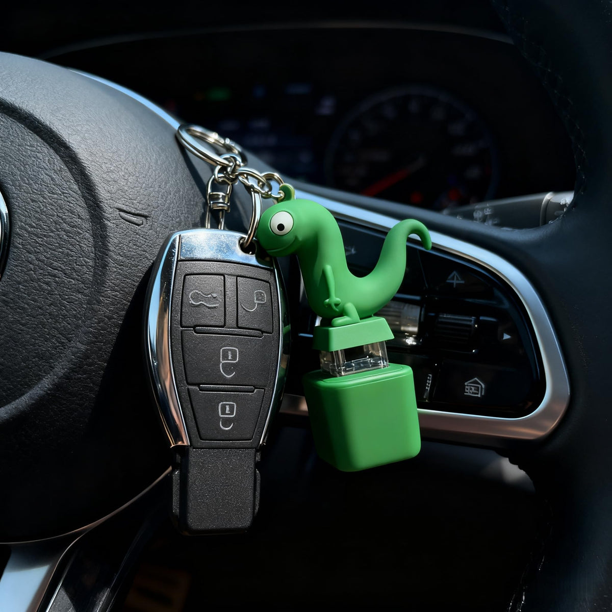 Generic One-press Sensory Burst Keychain delivers LEDs and sounds