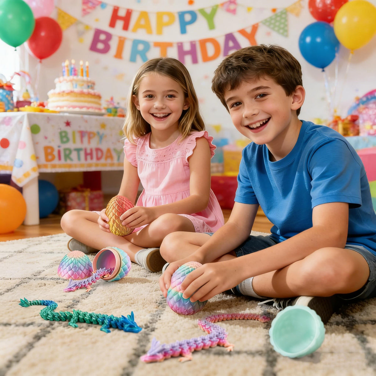 Generic party favors dragon eggs for memorable celebrations.