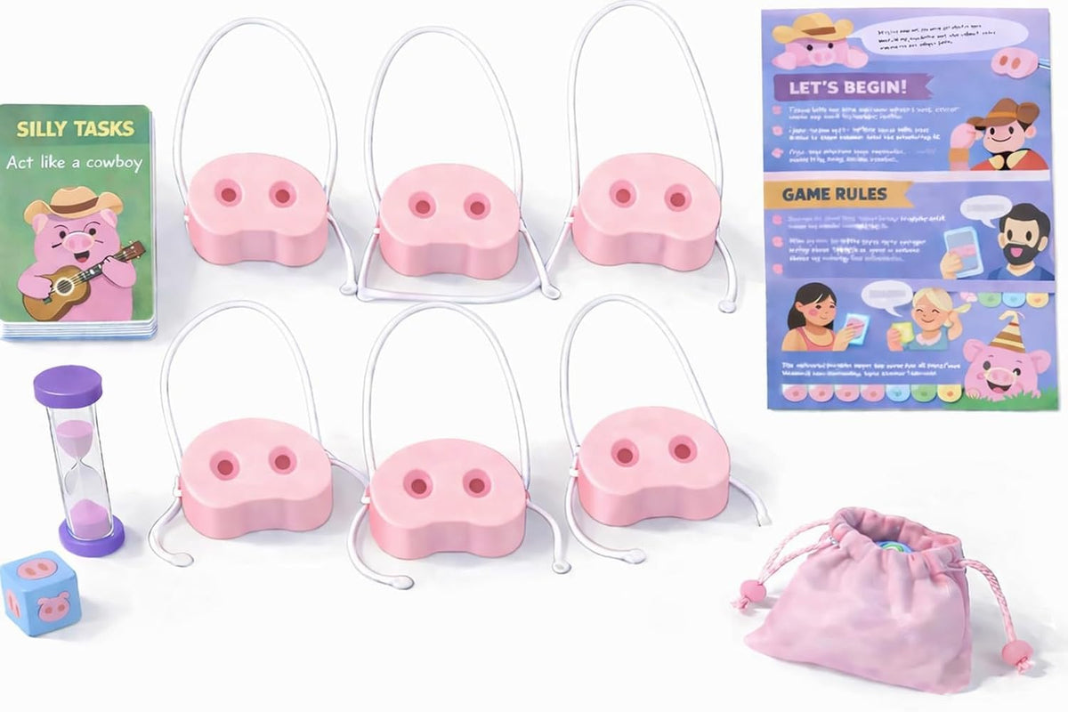 Generic Pig Nose Game: five noses for lively family nights and party icebreakers.
